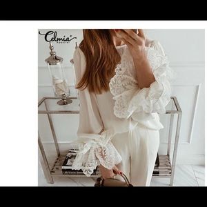 Lace sleeve blouse